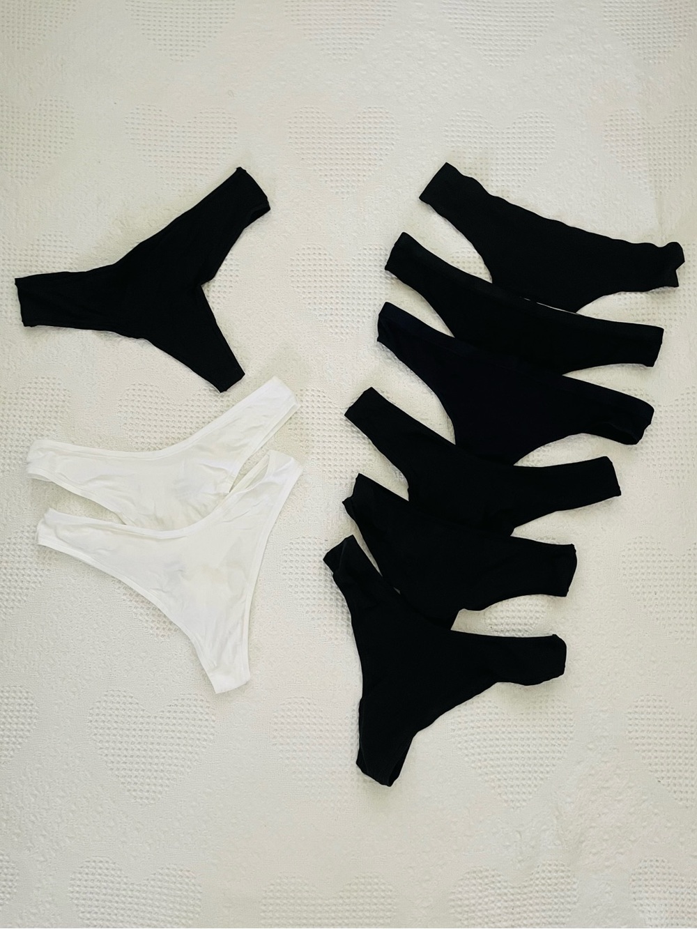 BUNDLE (8) Quince Thong Panties Undies Size Large Organic Cotton
Modal